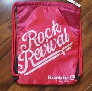Rock Revival Drawstring Bag Backpack Red New